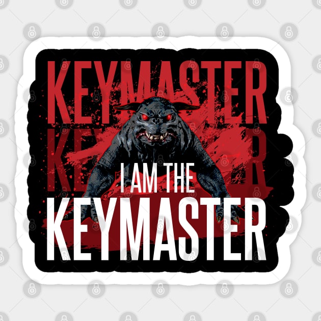 I am the Keymaster Sticker by Meta Cortex